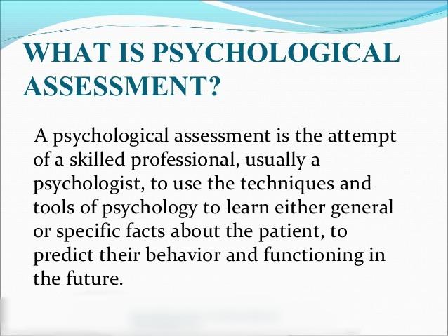 Psychological Assessment Coursework Example